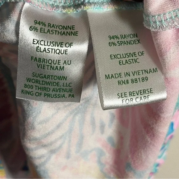 Lilly Pulitzer Ravi Romper Splashdance Flutter Sleeves Back Keyhole Skort — M - Picture 10 of 11